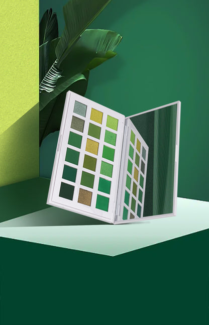 Arabella London 18 shades Green Eyeshadow Palette Vegan