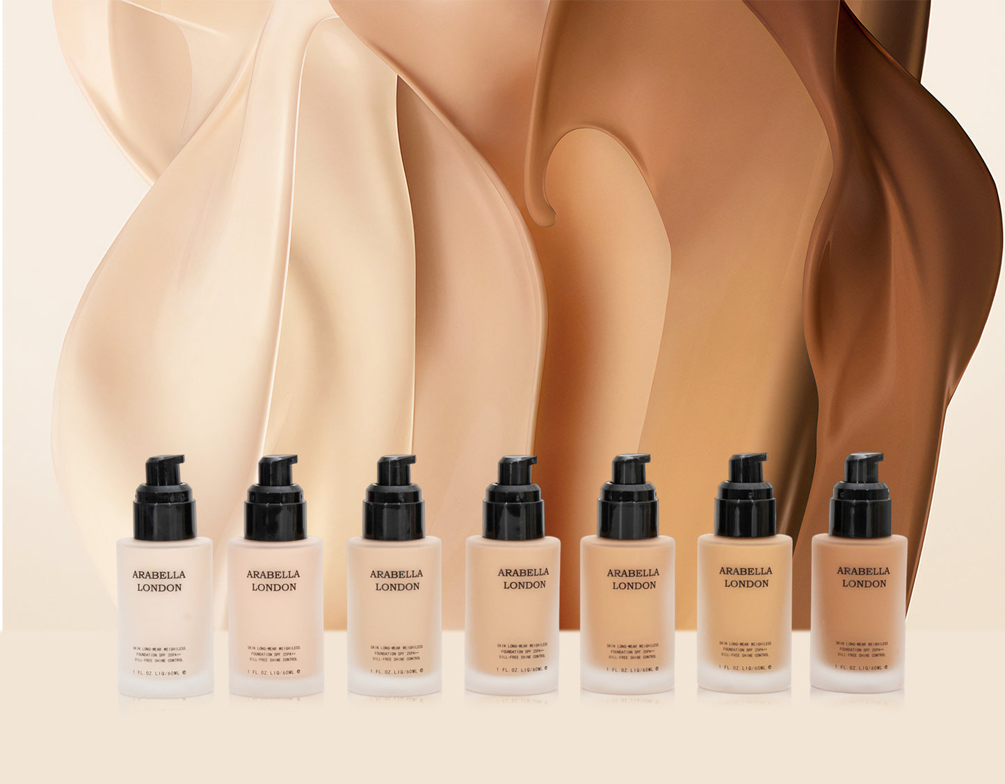 Foundation Full Coverage SPF Double size 60mL Vegan Arabella London