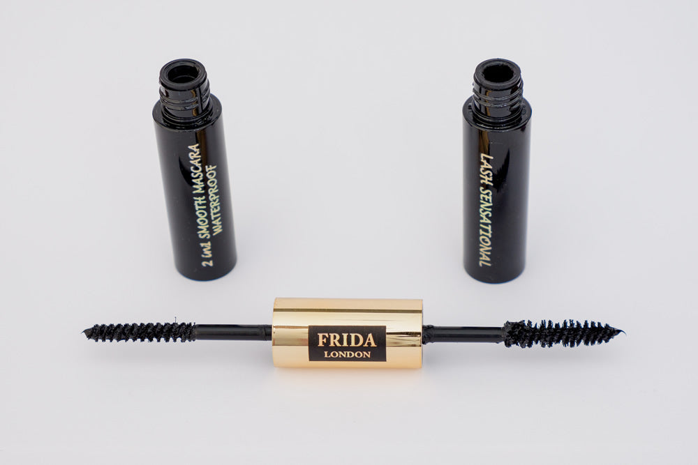 Frida London Mascara With Dual Brushes Waterproof LONG CURLING Vegan