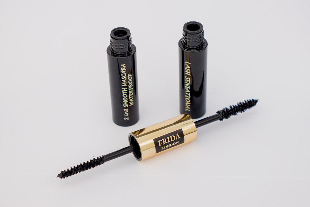 Frida London Mascara With Dual Brushes Waterproof LONG CURLING Vegan