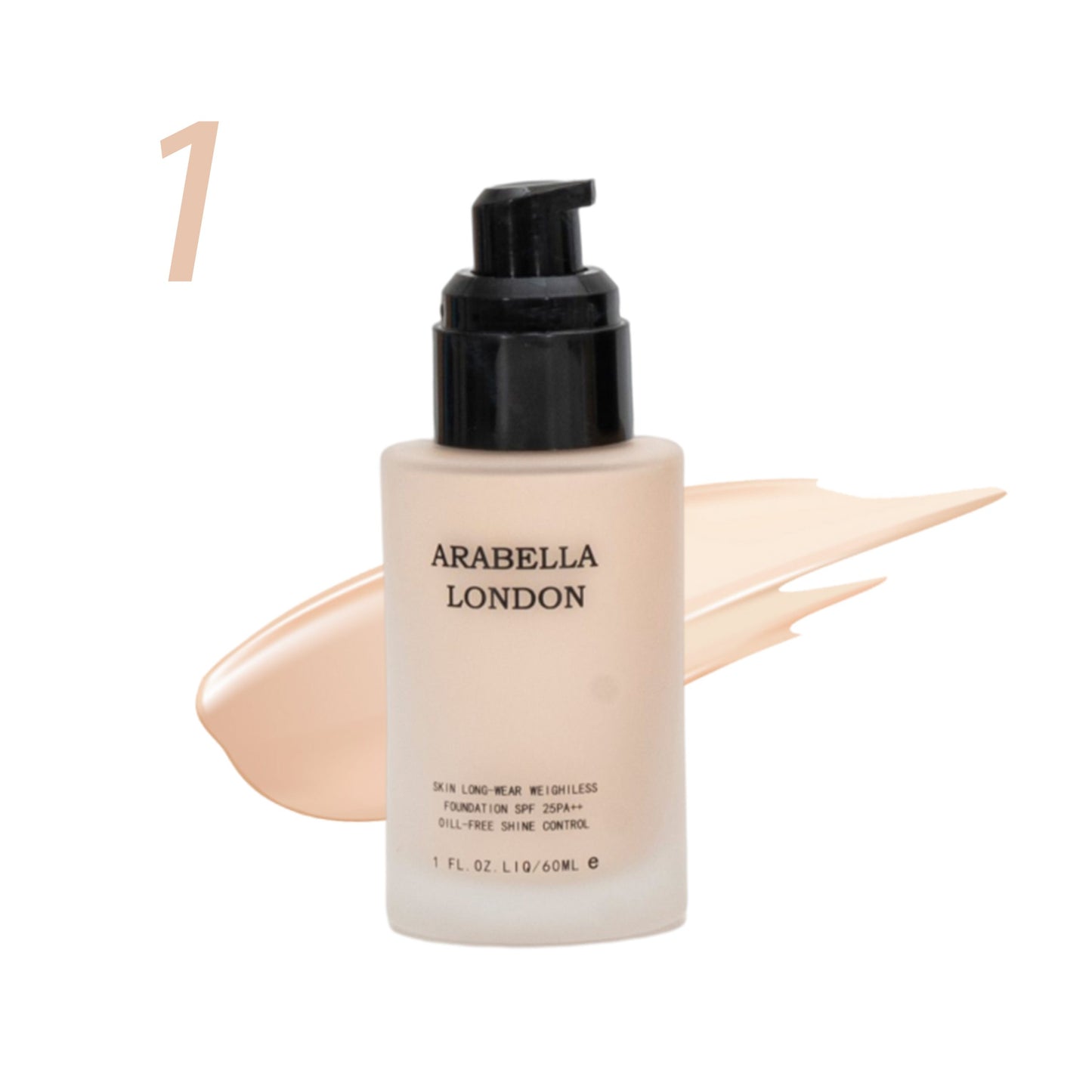 Arabella London Foundation SPF Massive 60mL Vegan Full Coverage